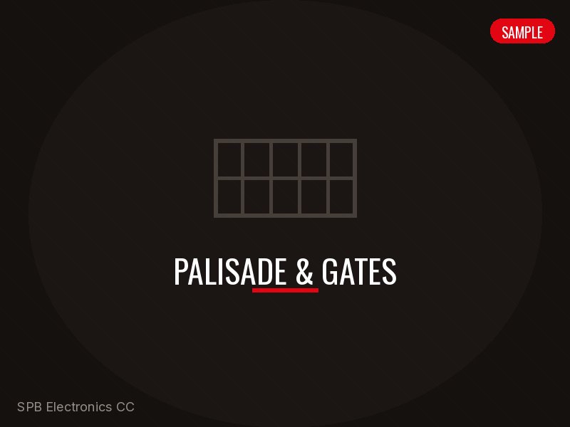Palisade and gates